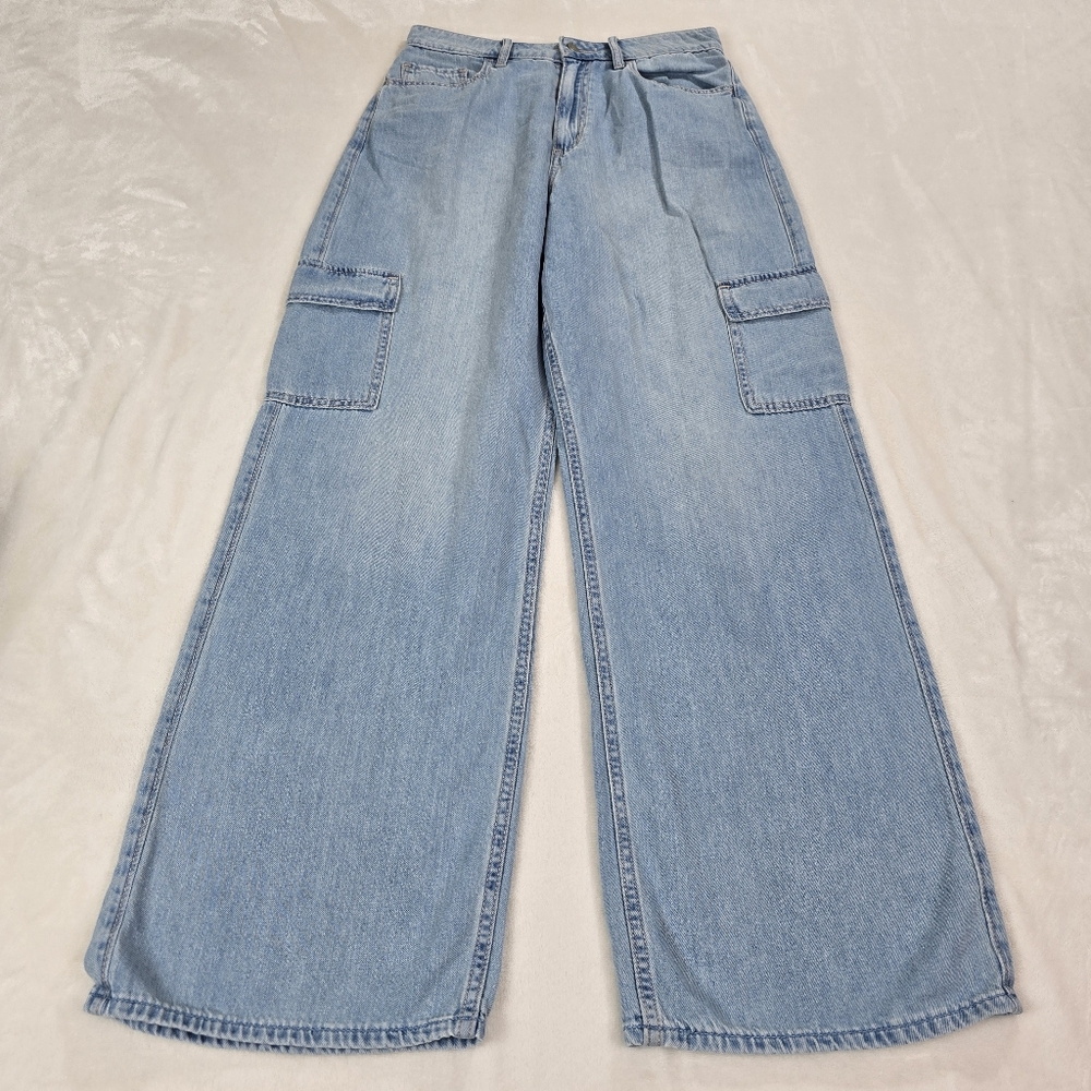 Hollister Highest Rise Vintage Baggy Cargo Jeans W30R
